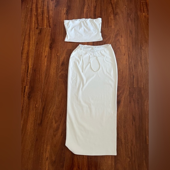 NBD x Maggie MacDonald Eulla Top and Skirt Set in Ivory XS/S - Picture 8 of 10